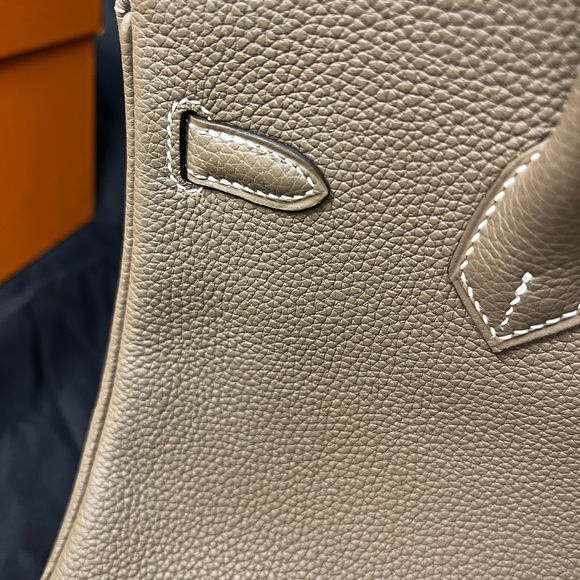 Authentic Hermes birkin25 etoupe stamp B. - Picture 14 of 16